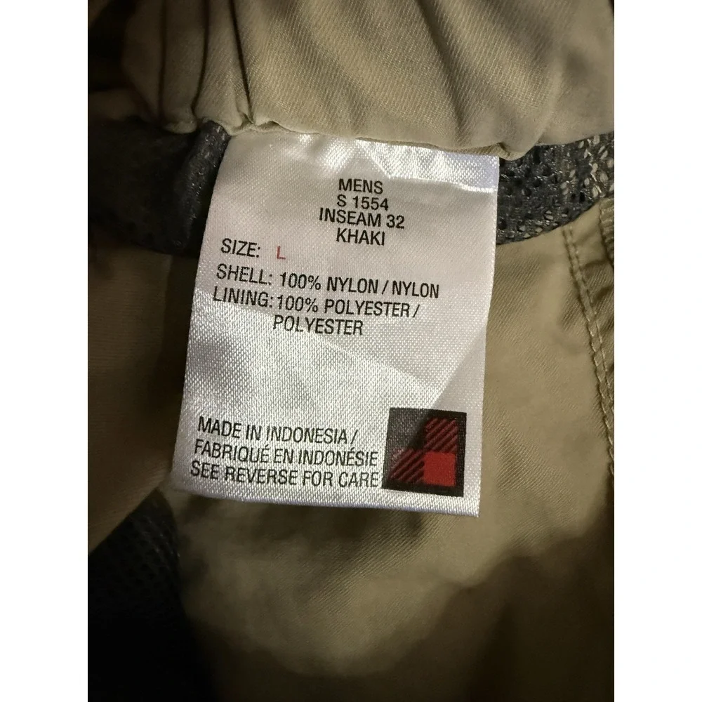 Woolrich Convertible Cargo Pants Tan Hiking Safari 36x32 S1554‎ EUC Adjust Waist